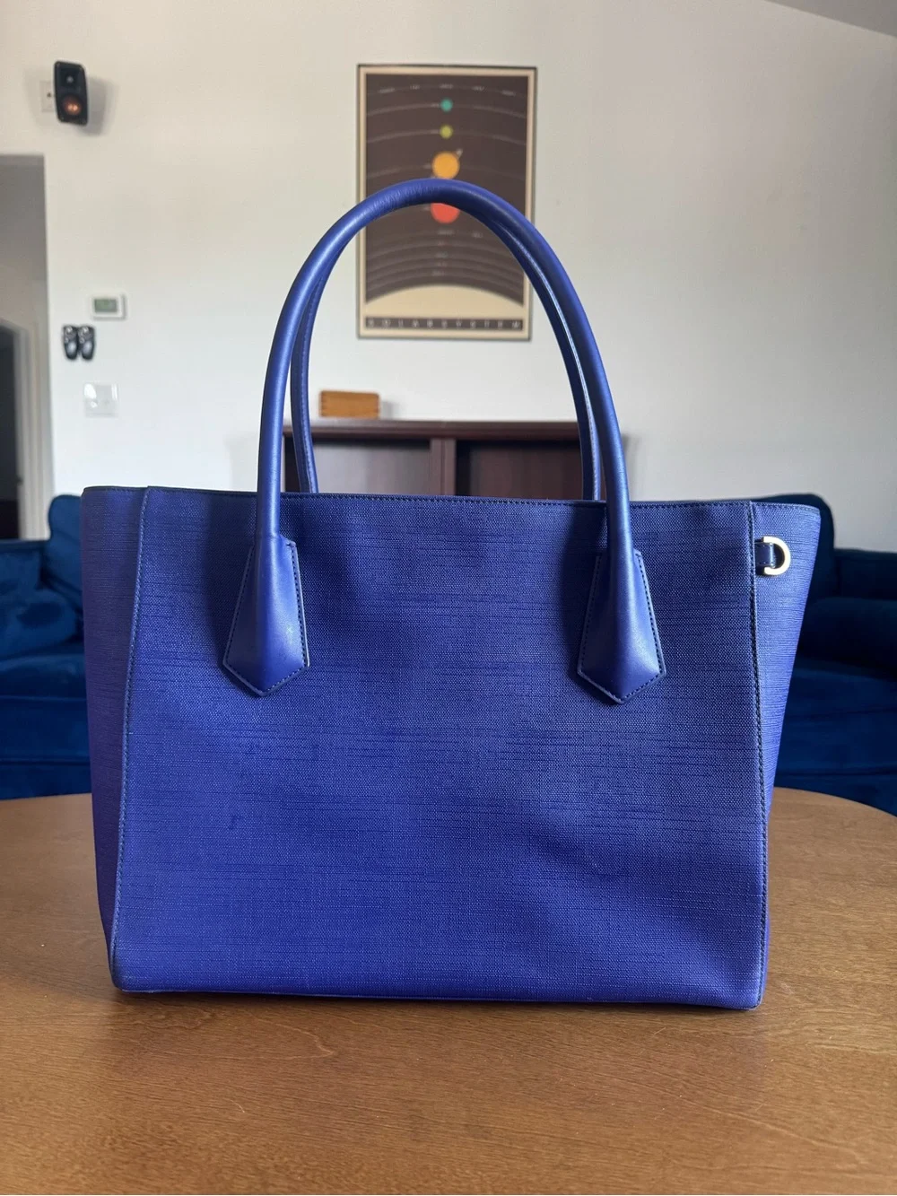 Dagne Dover Navy Blue Laptop Tote